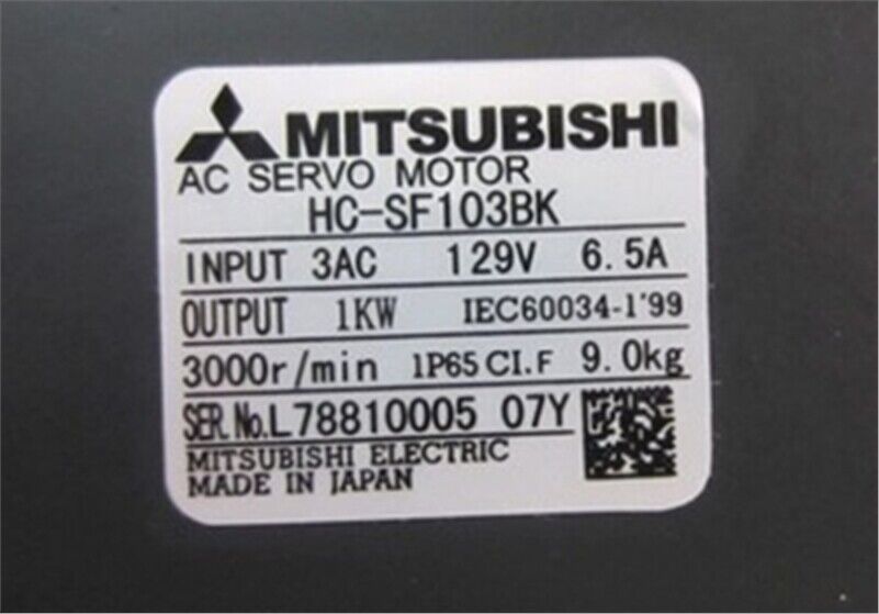 new 1PC Mitsubishi HC-SF103BK AC Servo Motor HCSF103B In Box ping - MITSUBISHI