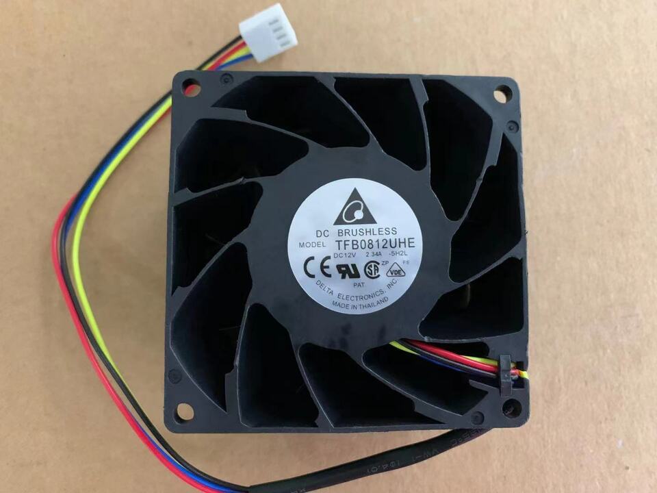 new 1pc 12V 2.34A 4-wire PWM Server Violence Cooling Fan TFB0812UHE 8038 8CM - KOEED