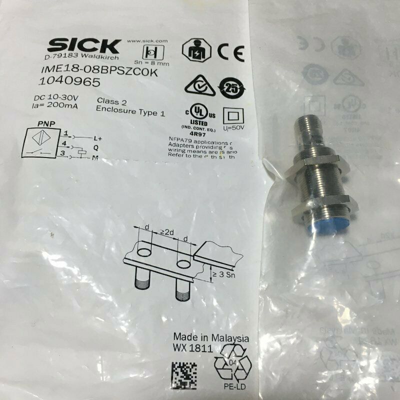 new SICK IME18-08BPSZC0K Proximity Switch One IME1808BPSZC0K - SICK