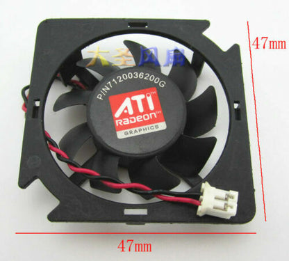 new 1PC ATI HD5450 graphics card fan PLA04710S12M 2-wire fan 12V 0.09A