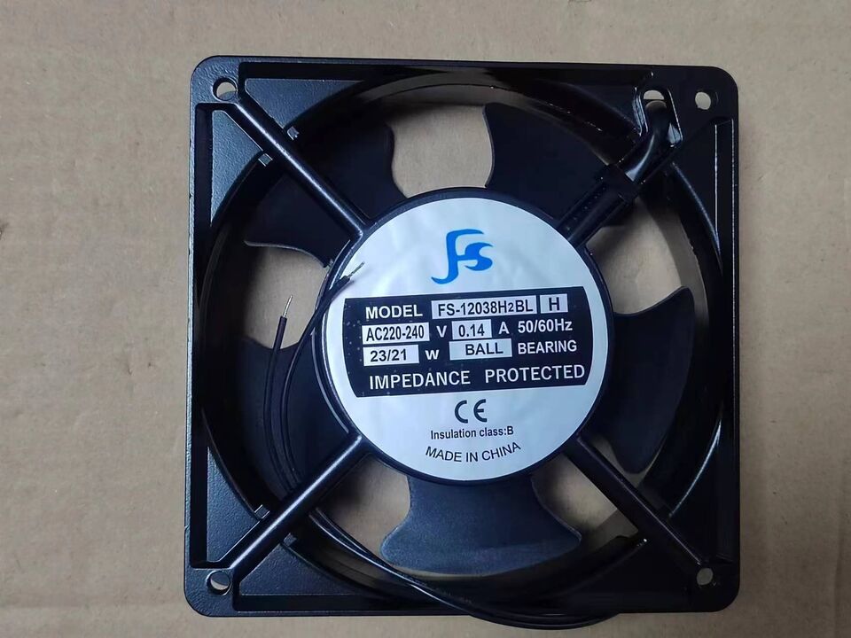 new 1 pcs 12CM 12038 2 wire Fan FS-12038H2BL H AC 220-240V 0.14A 23/21W - KOEED