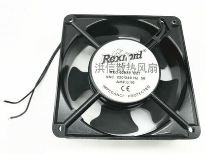 new 1PC Aluminum frame AC fan REC-22038 B2T 220/240V HZ50 AMP.0.10A - ALCONOX