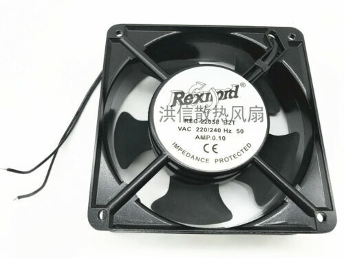 new 1PC Aluminum frame AC fan REC-22038 B2T 220/240V HZ50 AMP.0.10A - ALCONOX