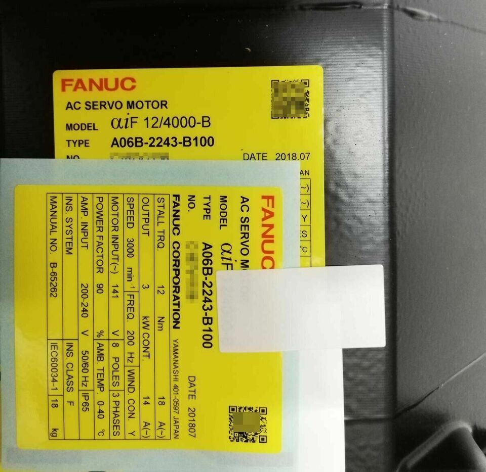 new 1PC FANUC A06B-2243-B100 Servo Motor In Box A06B2243B100 ping - FANUC