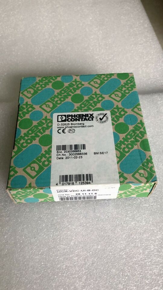 new One PHOENIX CONTACT MCR-VDC-UI-B-DC Safety Relay In Box ping - PHOENIX