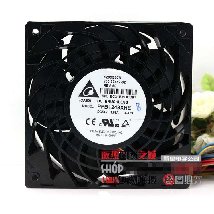1PC Efficient Cooling Fan PFB1248XHE 54V 1.89A 12CM PWM Design - PF