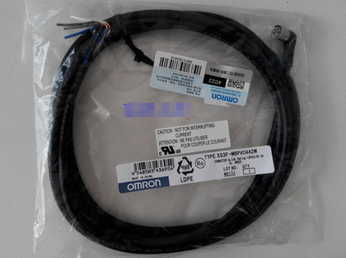 new Omron XS3F-M8PVC4A2M Connect Cable One XS3FM8PVC4A2M - OMRON