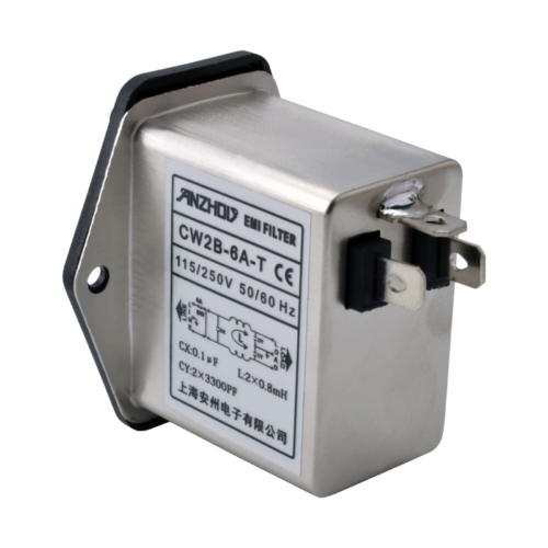 new 1PC with switch EMI filter 115/250V 6A AC power purifier CW2B-6A-T IEC socket - POWERPRO