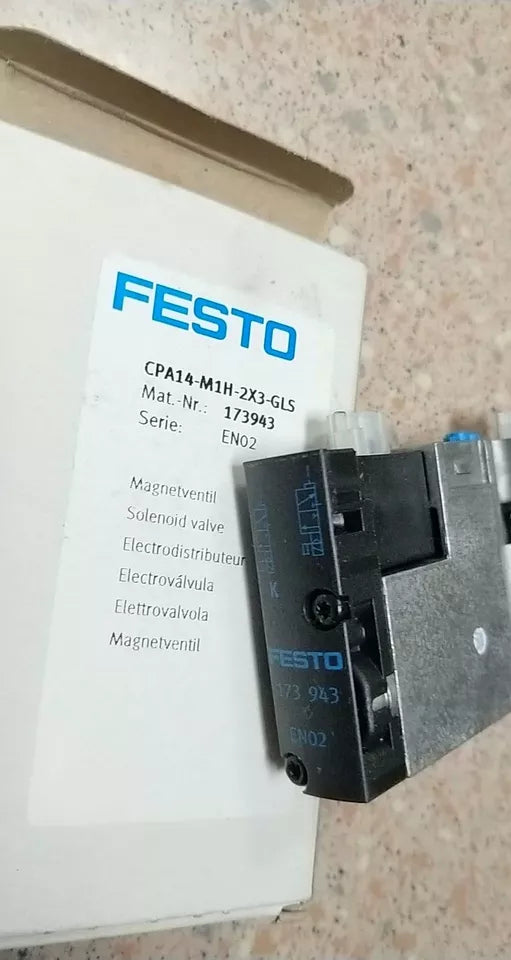 New 1PC Festo CPA14-M1H-2X3-GLS 173943 Solenoid Valve - FESTO