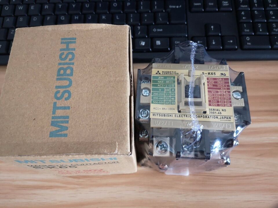 new Mitsubishi S-K65 220VAC Magnetic Contactor One SK65 - MITSUBISHI
