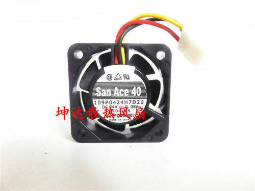 new 1 PCS SANYO Fan 109P0424H7D20 DC 24V 0.08A 4015 4CM 3 PIN