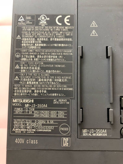 new 1PC Mitsubishi MR-J3-350A4 Servo Drive MRJ3350A4 In Box ping - MITSUBISHI