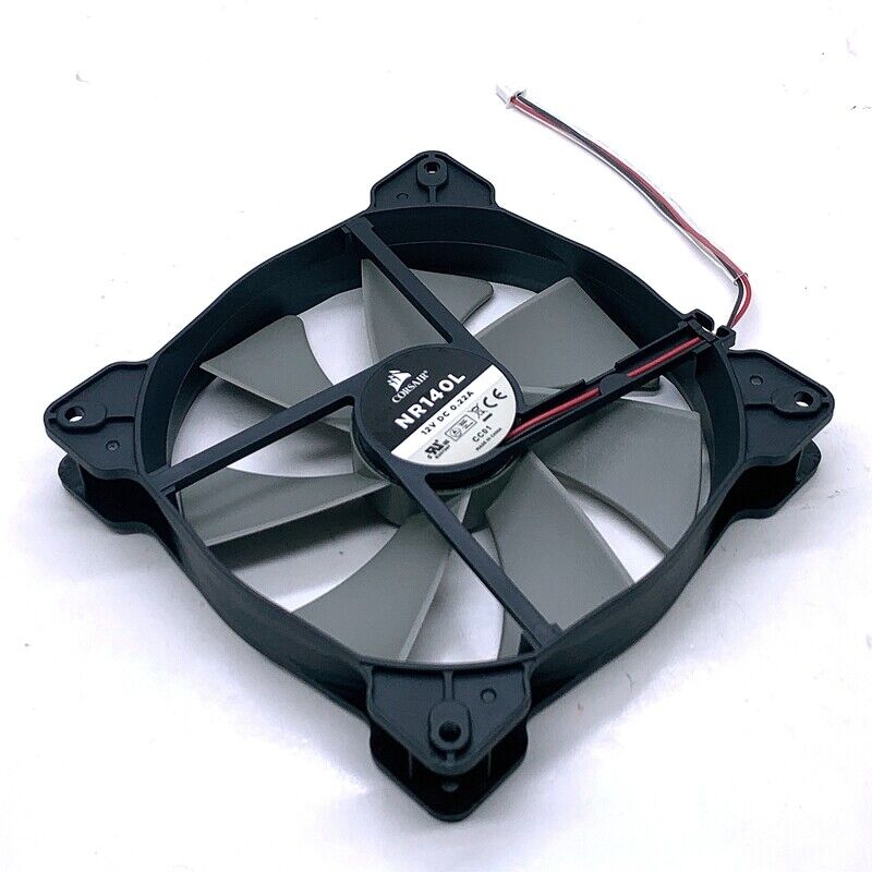 new 1X 12V 0.22A 2PIN desktop computer power case fan NR140L 14025 14CM 140*140*25mm - CATEGORIES