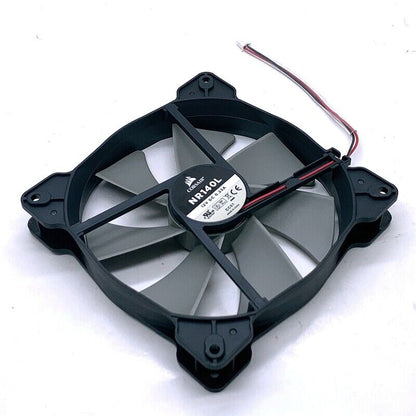 new 1X 12V 0.22A 2PIN desktop computer power case fan NR140L 14025 14CM 140*140*25mm - CATEGORIES