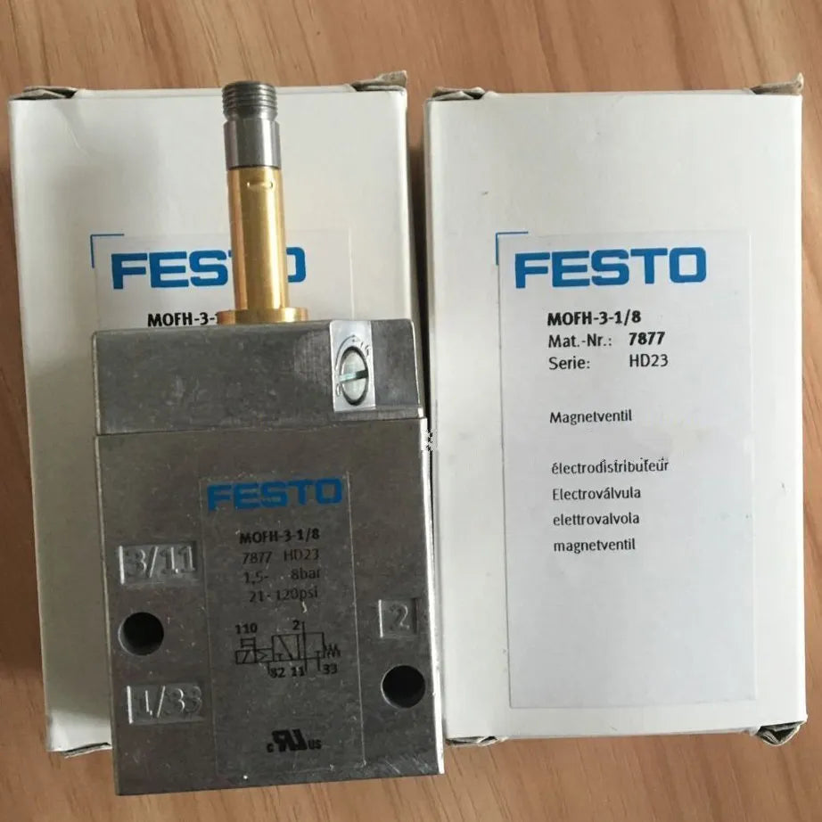 Festo MOFH-3-1/8 7877 Solenoid Valve One MOFH31/8 - FESTO
