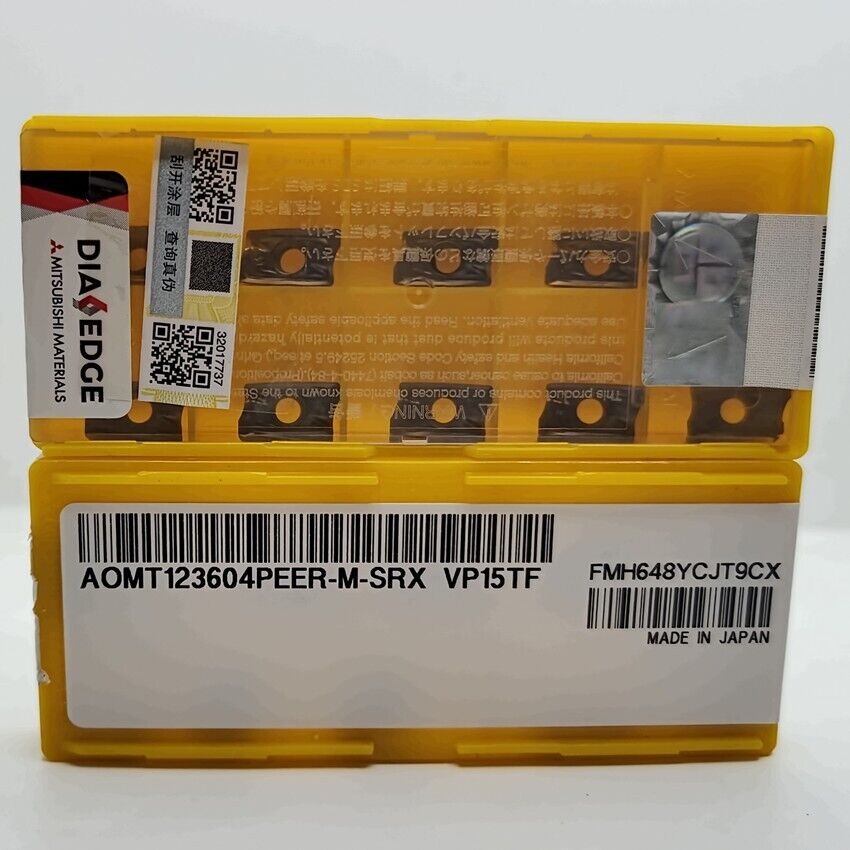 new 10pcs/box Mitsubishi AOMT123604PEER-M VP15TF Carbide Inserts - MITSUBISHI