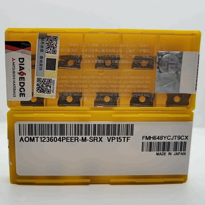 new 10pcs/box Mitsubishi AOMT123604PEER-M VP15TF Carbide Inserts - MITSUBISHI