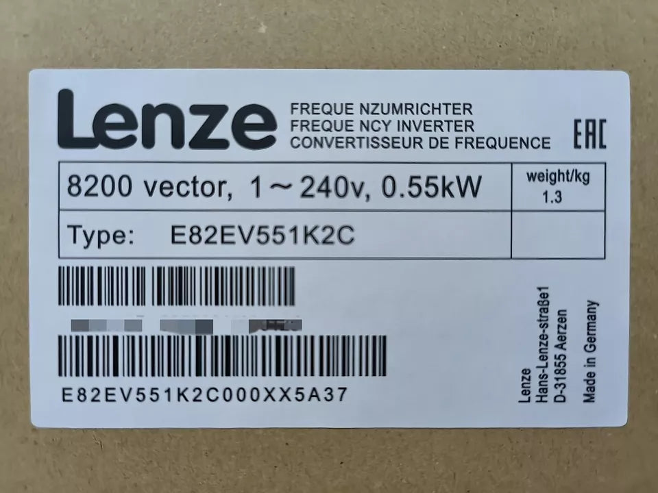 new One Lenze E82EV551K2C Inverter E82EV551_2C ping - LENZE