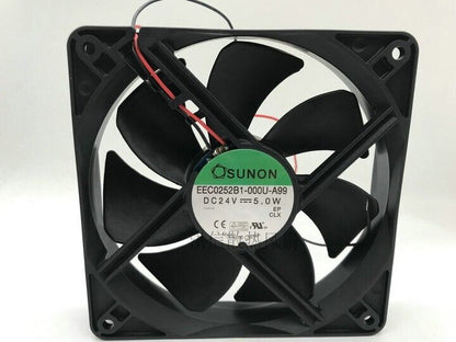 new 1 PCS fan 12cm 2 wire cooling fan EEC0252B1-000U-A99 DC24V 5.0W 12025 - PLC