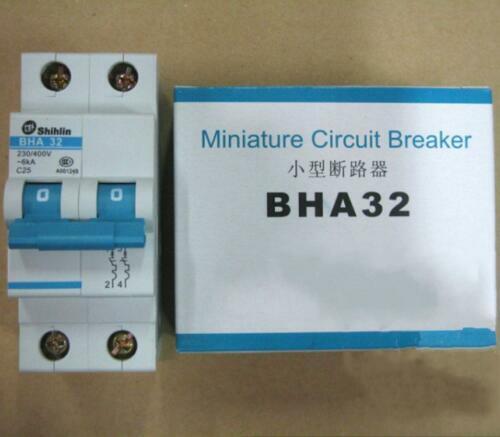 new 1PCS  FOR Shihlin Miniature Circuit Breaker BHA-32 BHA32 2P C16