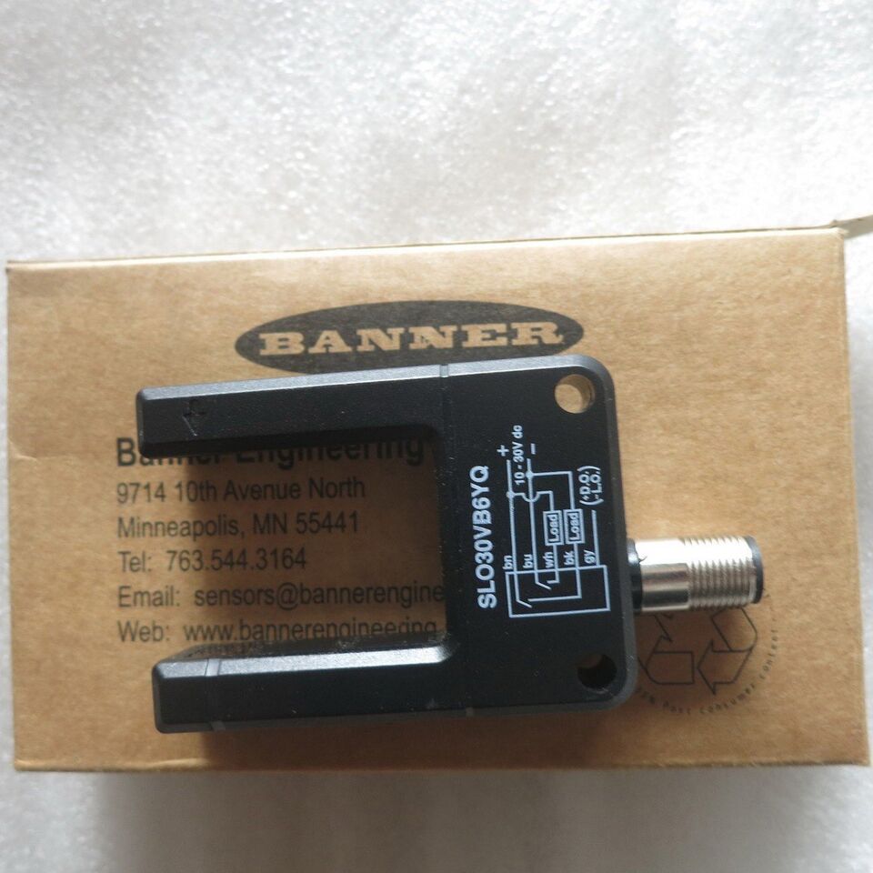 new 1PC  Banner SLO30VB6YQ Groove Photoelectric Sensor ping Banner