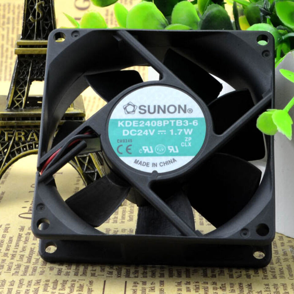 new 1PC SUNON KDE2408PTB3-6 8025 24V 1.7w 8CM Inverter Industrial Cooling Fan - SUNON