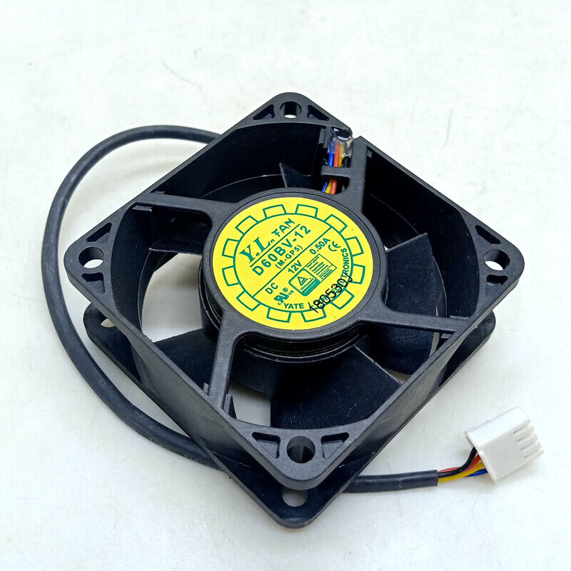 new 12V 0.50A 6W server Double ball CPU chassis power supply fan D60BV-12 60*60*25mm - PLCTECH