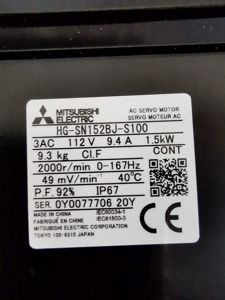 new 1PC Mitsubishi HG-SN152BJ-S100 Servo Motor HGSN152BJS100 ping - MITSUBISHI