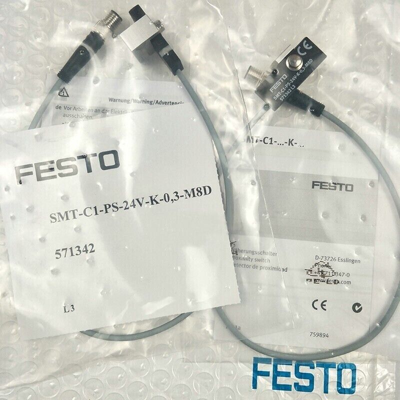 new 1PC FESTO SMT-C1-PS-24V-K-0,3-M8D 571342 Proximity Switch - WESTERN ELECTRO-MECHANICAL SOLUTIONS