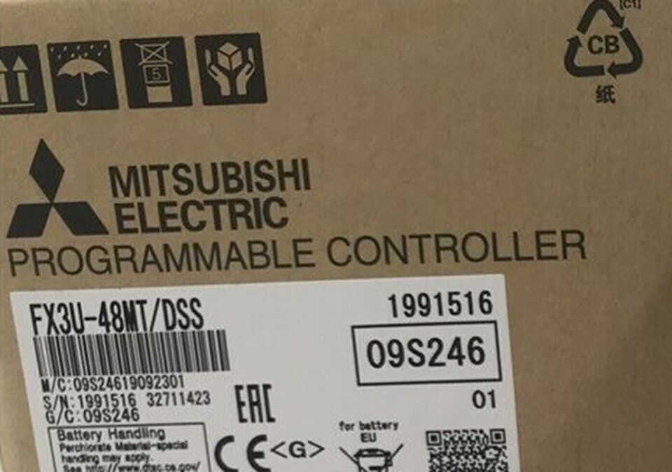 Mitsubishi FX3U-48MT/DSS PLC with DSS Features - MITSUBISHI