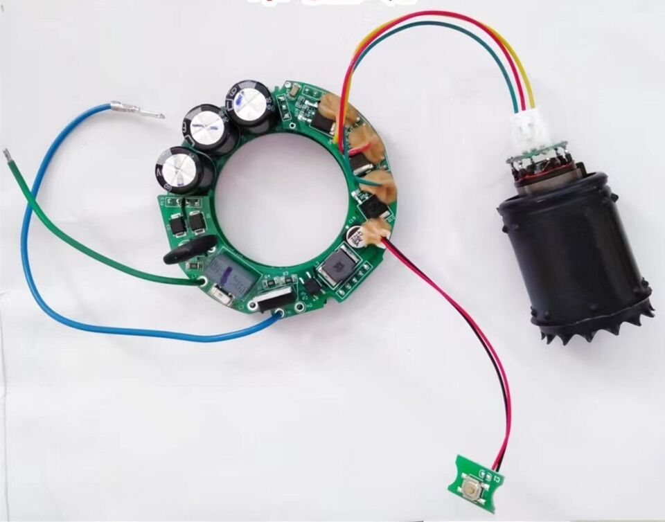 new Ultra-high Speed Motor With Driver Board AC110V Brushless Motor Mini Ducted Fan - OMRON