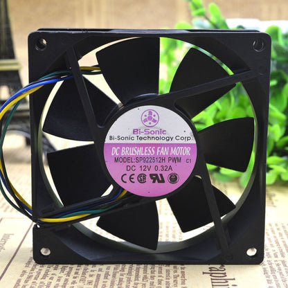 new 1PCS 4pin PWM Cooling Fan SP922512H 12V 0.32A 92x92x25mm - XYZ ELECTRONICS