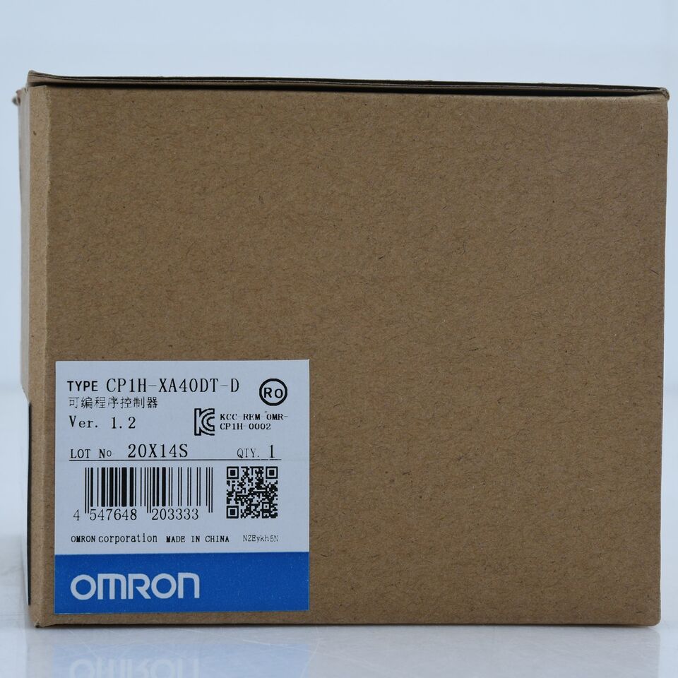 Omron CP1H-XA40DT-D: 1-Year In-Box PLC Controller - OMRON
