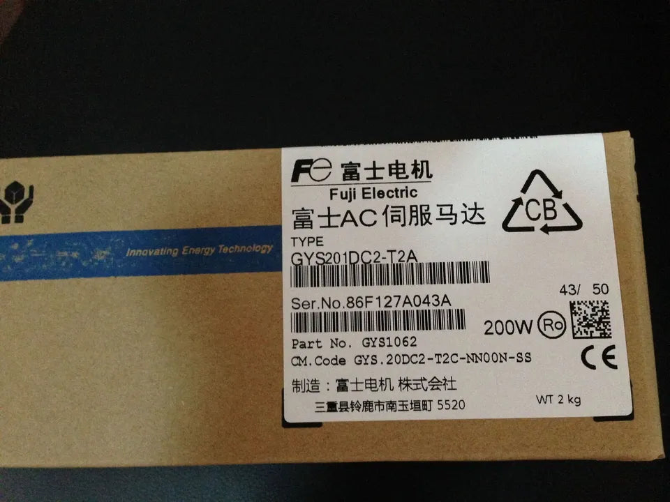 new 1PC Fuji GYS201DC2-T2A Servo Motor ping GYS201DC2T2A - FUJI