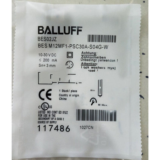 1 PC BALLUFF Proximity Switch M12MF1-PSC30A-S04G-W - BALLUFF