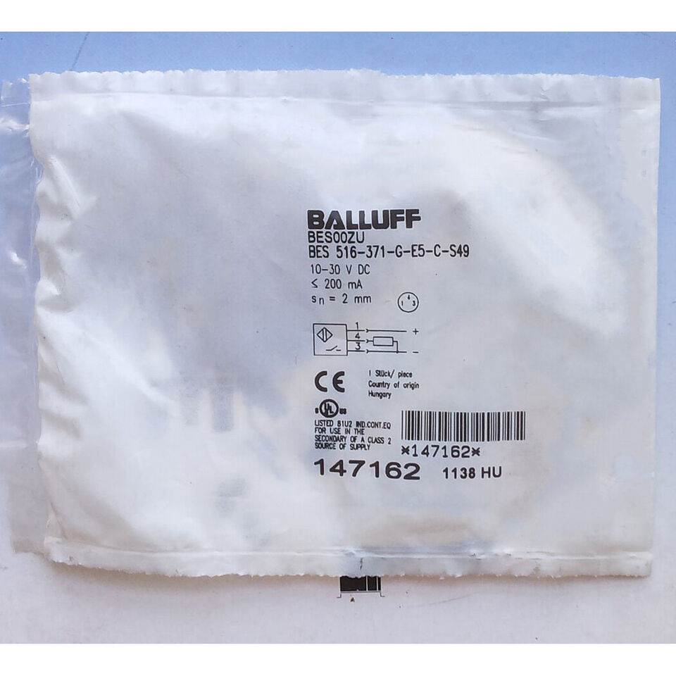 1PC BALLUFF BES 516-371-G-E5-C-S49 Proximity Switch Sensor - BALLOFF