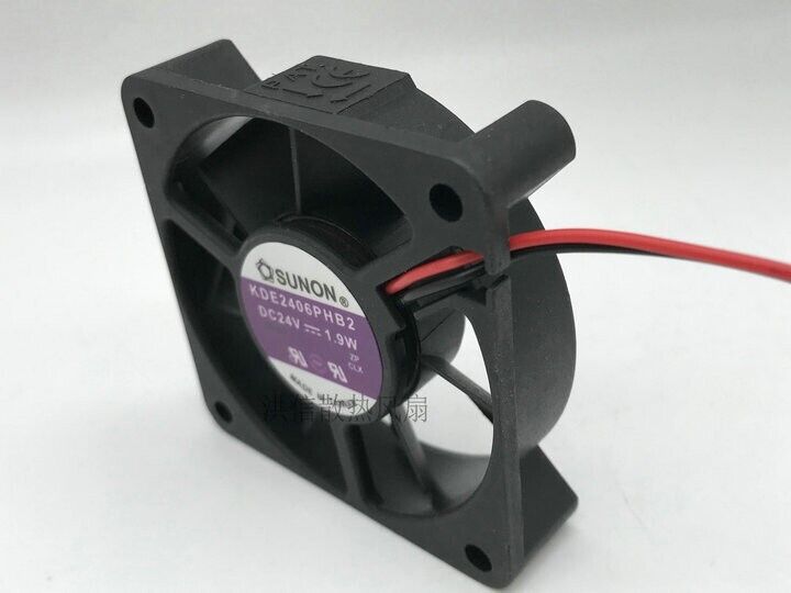 new 1 PCS fan 1.9W 6015 6CM 2wire KDE2406PHB2 24V - KDE