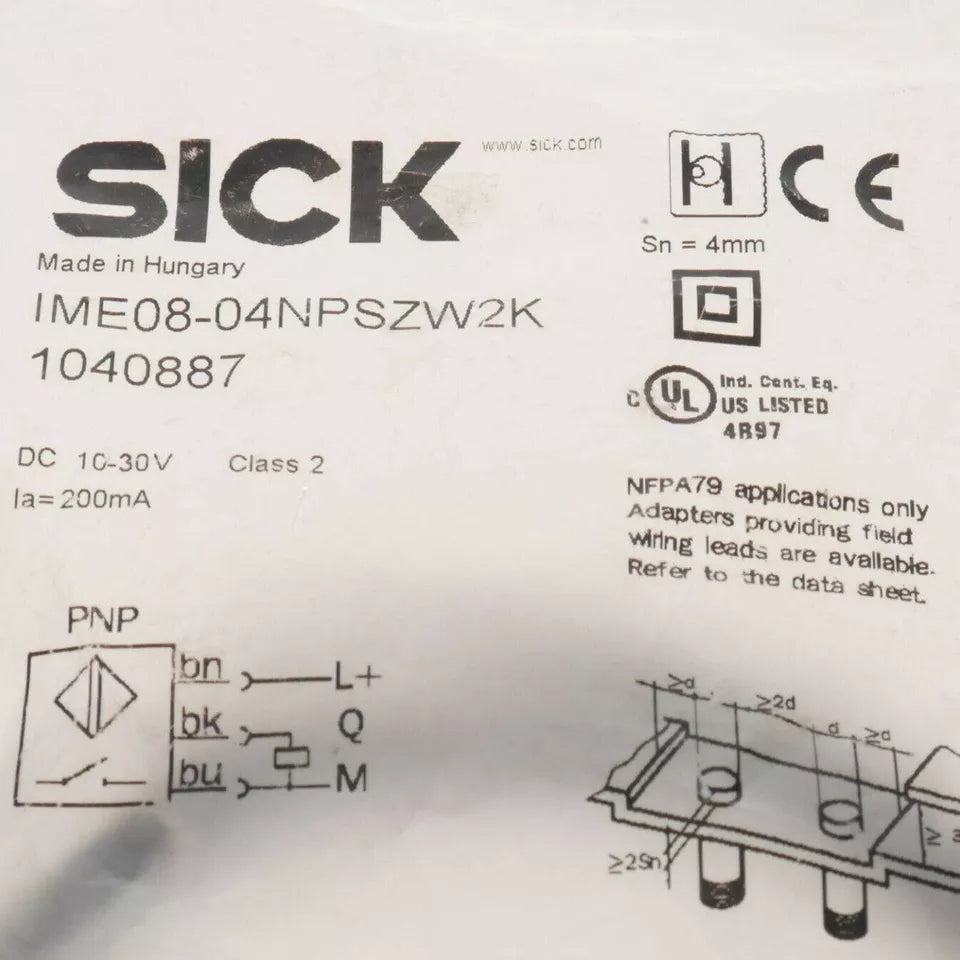 new 1PC Sick IME08-04NPSZW2K Proximity Sensor IME0804NPSZW2K - SICK