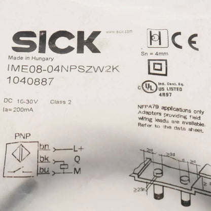 new 1PC Sick IME08-04NPSZW2K Proximity Sensor IME0804NPSZW2K - SICK