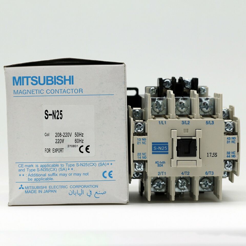 new Mitsubishi S-N25 AC220V Magnetic Contactor 1PC SN25 - MITSUBISHI