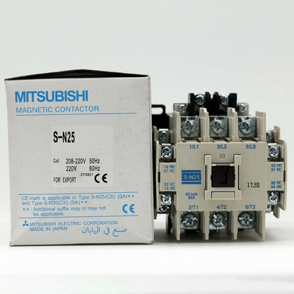 new Mitsubishi S-N25 AC220V Magnetic Contactor 1PC SN25 - MITSUBISHI