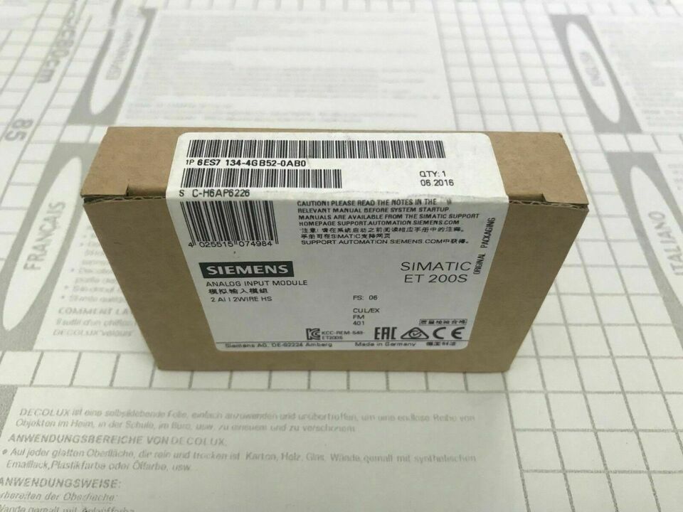 new 1PC  Siemens 6ES7134-4GB52-0AB0 6ES71344GB520AB0 ping