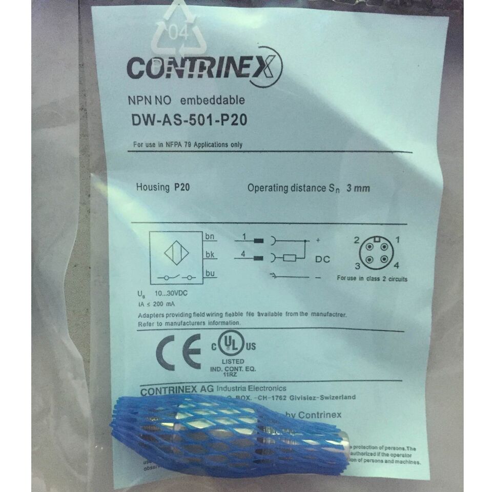 new 1PC Contrinex DW-AS-501-P20 Proximity Switch Sensor DWAS501P20 - CONTRINEX