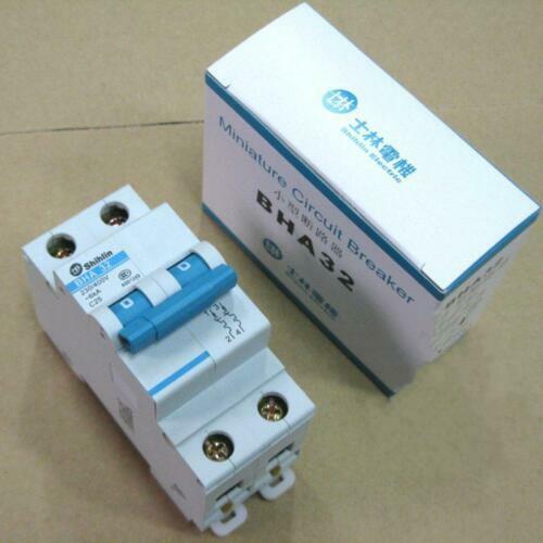 new 1PCS  FOR Shihlin Miniature Circuit Breaker BHA-32 BHA32 2P C16