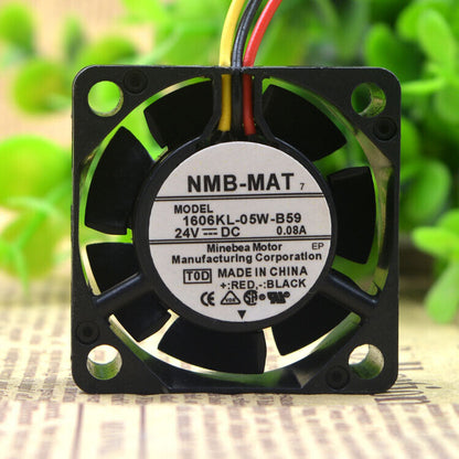 new DC24V 40*40*15mm 0.08A three-wire signal detection cooling fan NMB1606KL-05W-B59 - NMB