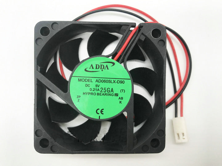 new 1PC 5V 2-pin 60x60x15mm 0.21A Monitoring side Cooling Fan AD0605LX-D90 - PLC-INDUSTRY