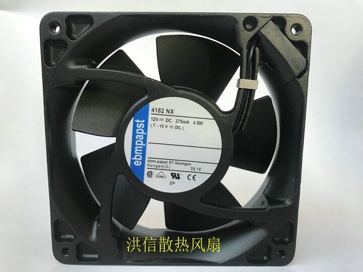 used 1 PCS 4182 NX DC 12V 375mA 4.5W 12038 12CM cooling fan  Aluminum Frame fan