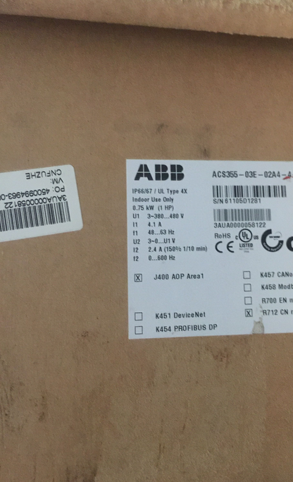 new 1PC ABB ACS355-03E-02A4-4 Inverter ACS35503E02A44 ping - ABB