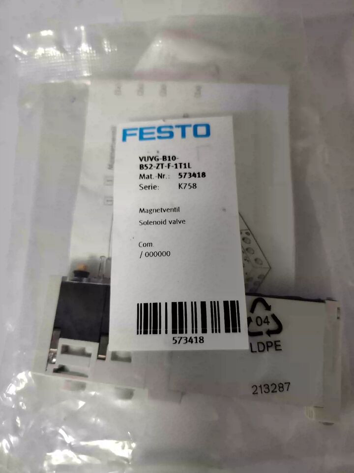 Festo VUVG-B10-B52-ZT-F-1T1L 573418 Solenoid Valve Model X - FESTO