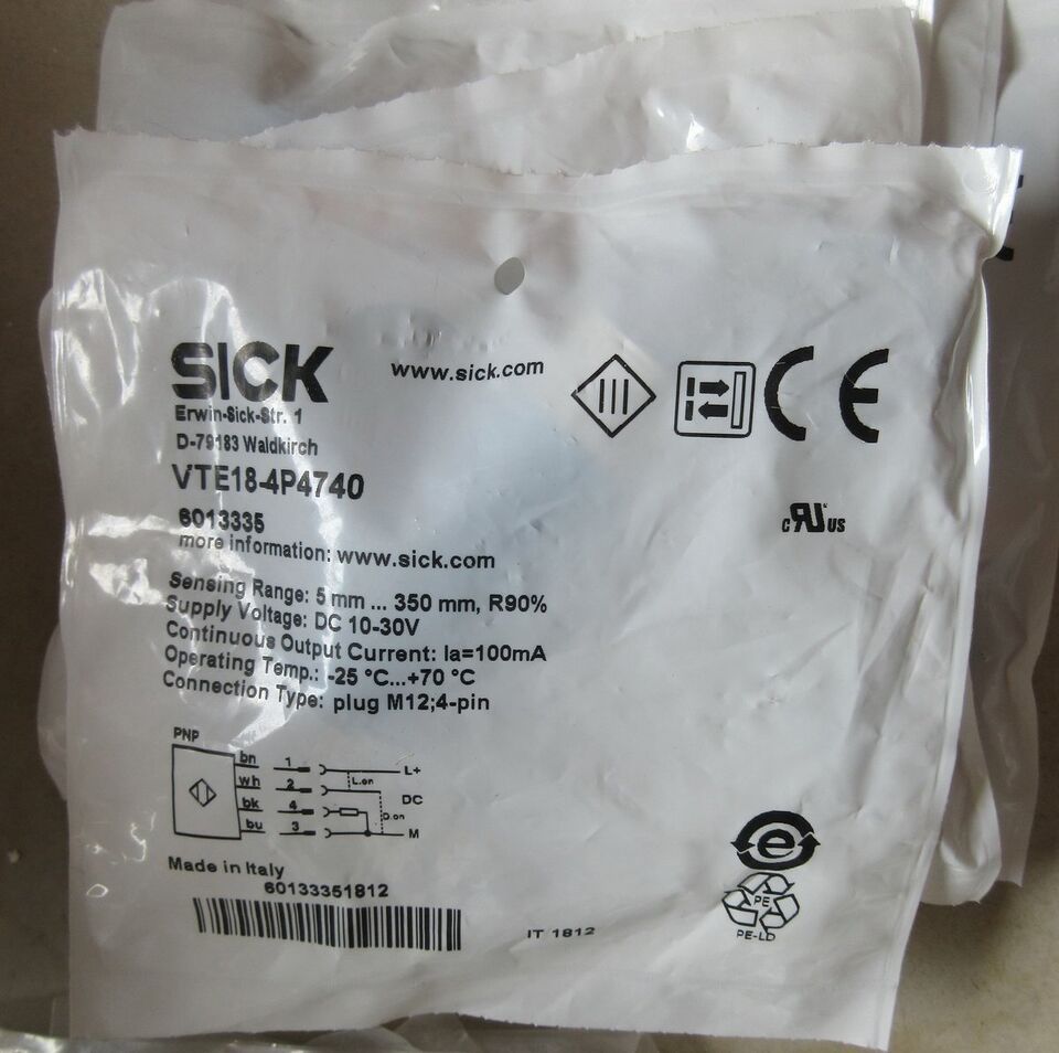 new SICK VTE18-4P4740 Photoelectric Switch One VTE184P4740 - SICK